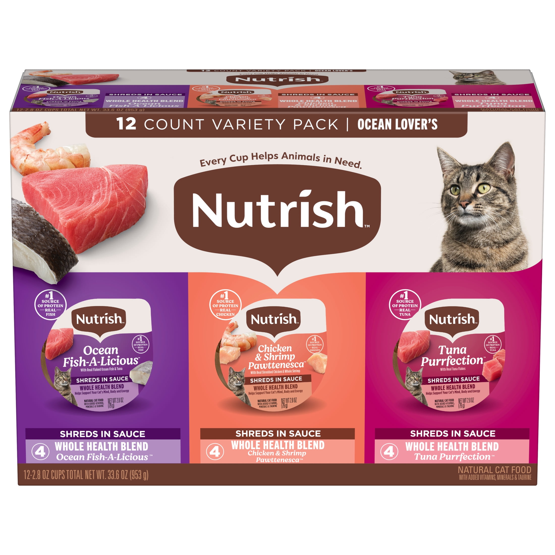 友子ー NUTRISARI 17セット Rachael Ray Nutrish Savory Premium Wet Cat Food, Ocean Lovers