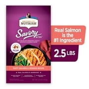 Rachael Ray Nutrish Savory Bites Tasty Salmon & Veggies Recipe Natural Food for Adult Cats, 2.5 lb