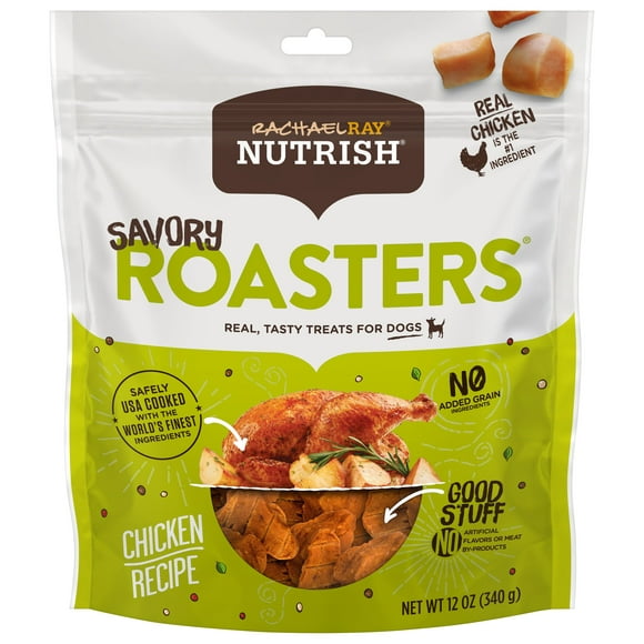 Rachael Ray Nutrish Savory Roasters Chicken Recipe Dog Treats, 12 oz. Bag