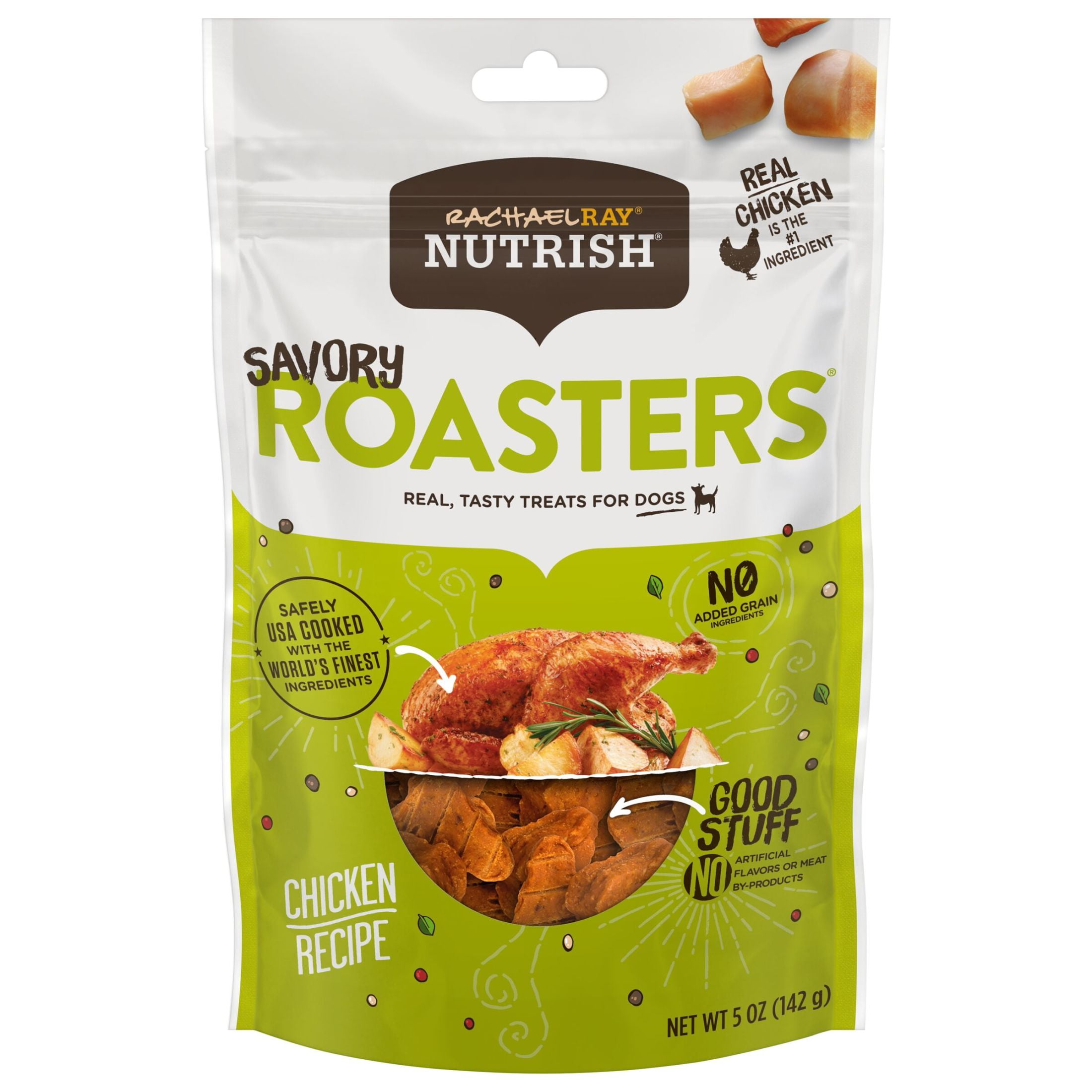 Rachael Ray Nutrish Savory Roasters Dry Dog Treats Chicken Recipe Soft Treats, 5 oz. Pouch