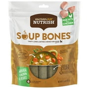 Rachael Ray Nutrish Soup Bones With Real Chicken & Veggies, 6 Dog Chews