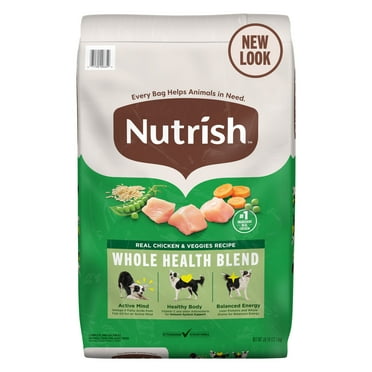 Nutrish Real Chicken & Veggies Recipe Whole Health Blend Dry Dog Food, 28 lb. Bag (Rachael Ray)