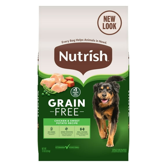 Nutrish Grain Free Chicken & Sweet Potato Recipe Dry Dog Food, 13 lb. Bag (Rachael Ray)