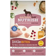 Rachael Ray Nutrish Little Bites Small Breed Natural Dry Dog Food, Real Chicken & Veggies Recipe, 6 lbs