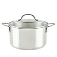 thumbnail image 1 of Rachael Ray Professional Stainless Steel Induction Stockpot with Lid, 6 Quart, Silver, 1 of 7