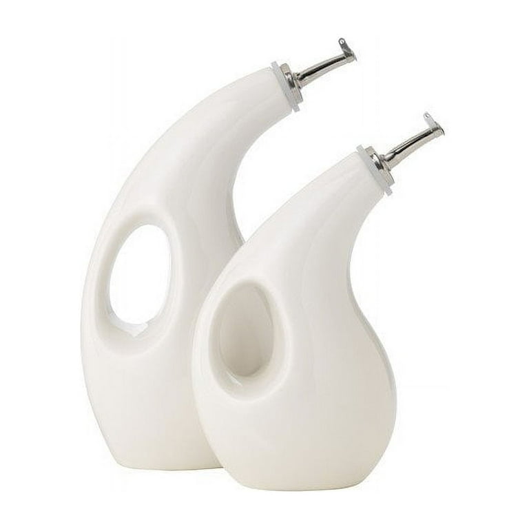 Rachael Ray Serveware 2 Piece Oil Bottle Set in White - Walmart.com