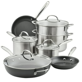  CAROTE 12 Pcs Pots and Pans Set，Nonstick Cookware Sets  Induction Cookware, White Granite Non Stick Cooking Set w/Frying Pans &  Saucepans(PFOS, PFOA Free): Home & Kitchen