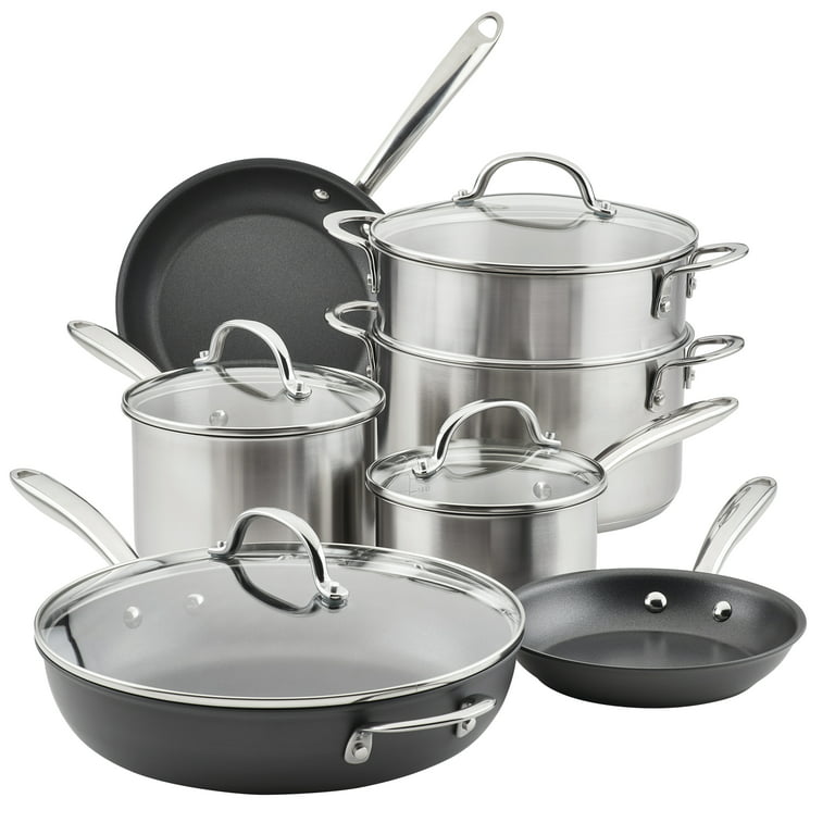 and Pans Set, 11 Pieces Nonstick Induction Kitchen Cookware Set