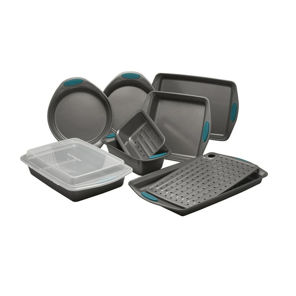 Rachael Ray Steel Nonstick Bakeware Oven Lovin Baking Pans Set, 10