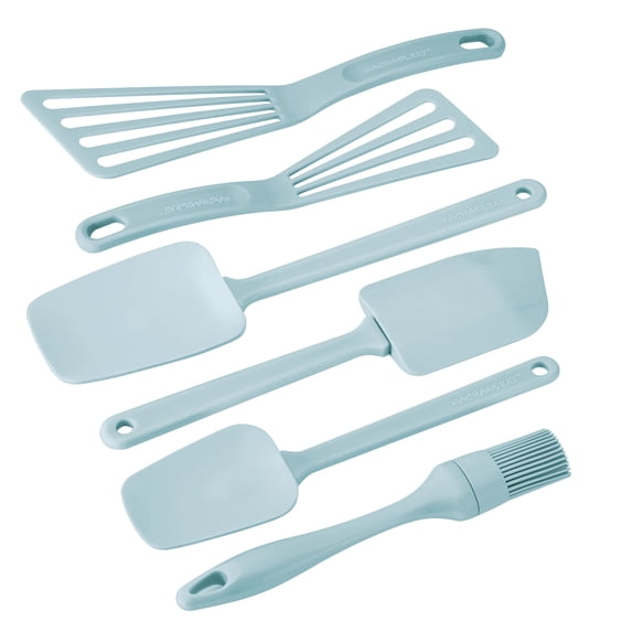 Rachael Ray Tools & Gadgets 6 Pieces Nylon Tool Set, Sky Blue