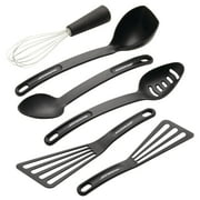 Rachael Ray Tools and Gadgets Kitchen Utensil Set, 6 Pieces, Nylon, Black