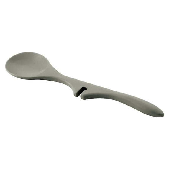 Rachael Ray Tools and Gadgets Lazy Solid Spoon, Sea Salt Gray