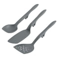 thumbnail image 1 of Rachael Ray Tools and Gadgets Lazy Spoon and Flexi Turner Set, 3-Piece, Gray, 1 of 6