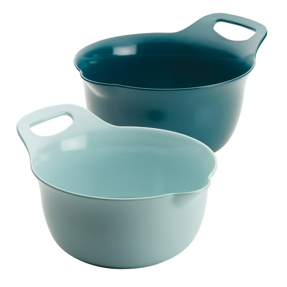 Rachael Ray Tools and Gadgets Nesting Mixing Bowl Set, 2-Piece 2Qt/3Qt