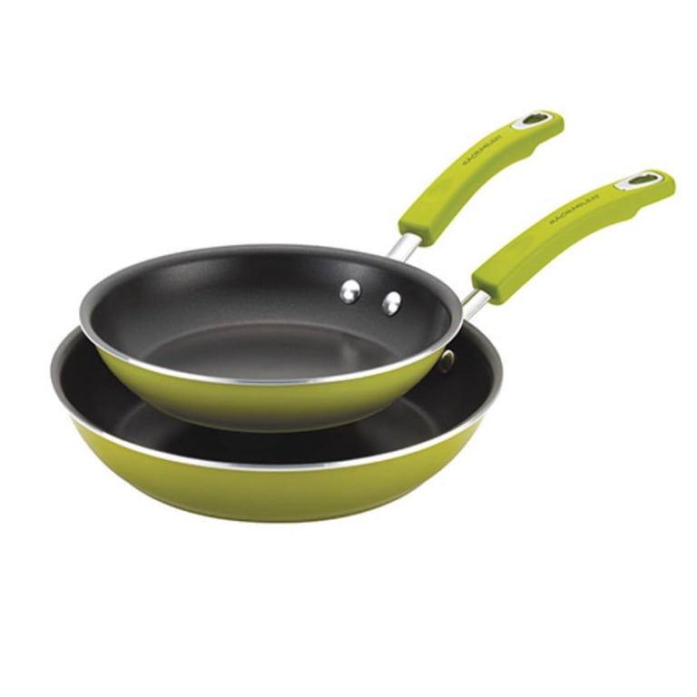Rachael Ray Nonstick Cookware Pots and Pans Set, 14 Piece  Rachael Ray twin pack hard enamel cookware display picture 1