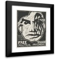 thumbnail image 1 of Rachael Romero 15x18 Black Modern Framed Museum Art Print Titled - Free Iranian Political Prisoners (1975), 1 of 5