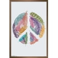 thumbnail image 1 of Rachel Caldwell - Feather Peace Wall Poster, 14.725" x 22.375", Framed, 1 of 3
