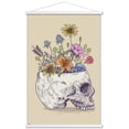 thumbnail image 1 of Rachel Caldwell - Flower Skull Wall Poster with Wooden Magnetic Frame, 22.375" x 34", 1 of 3