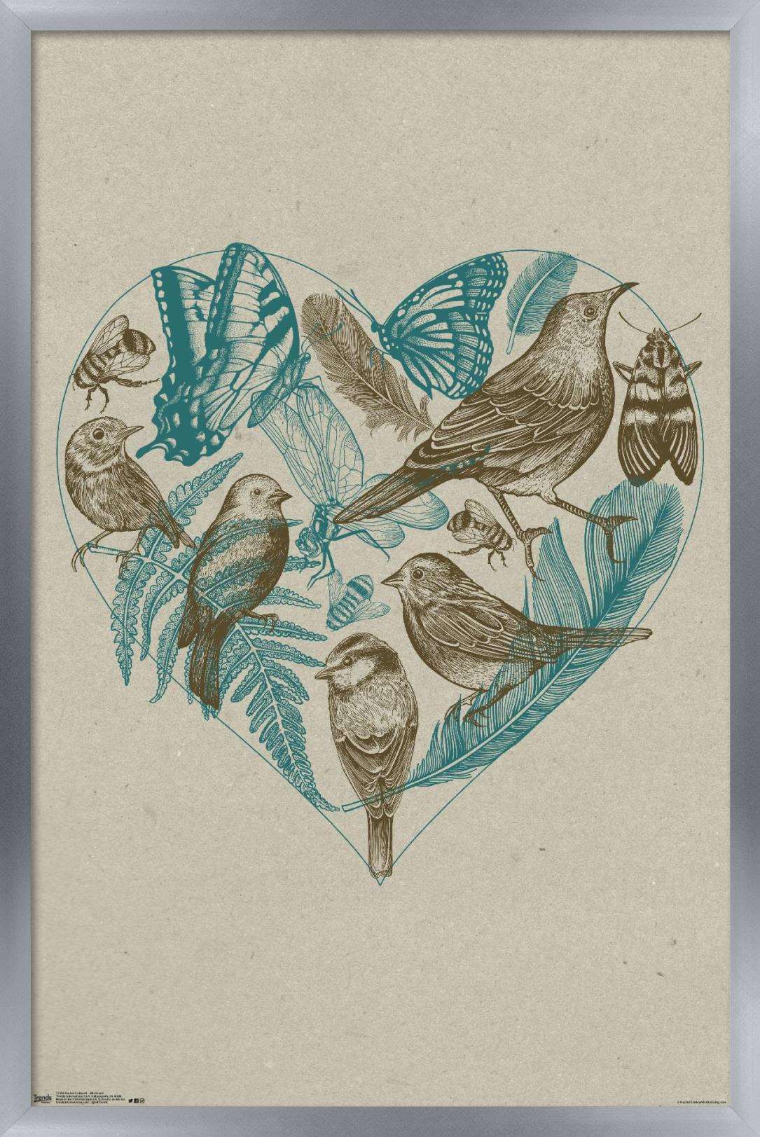 Rachel Caldwell - Wild Heart Wall Poster, 14.725" x 22.375", Framed
