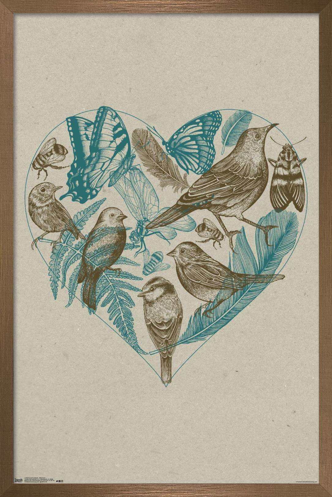 Rachel Caldwell - Wild Heart Wall Poster, 14.725" x 22.375", Framed