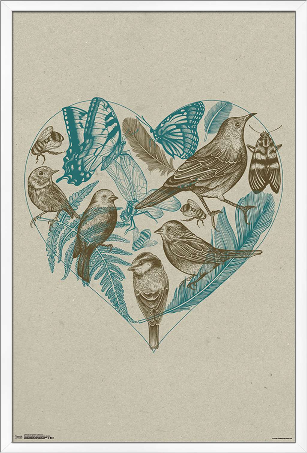 Rachel Caldwell - Wild Heart Wall Poster, 22.375" x 34", Framed
