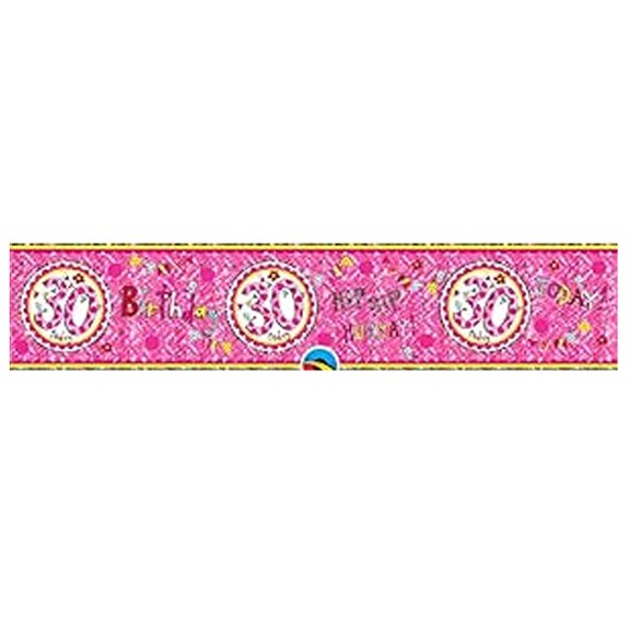 Rachel Ellen 30th Foil Happy Birthday Banner