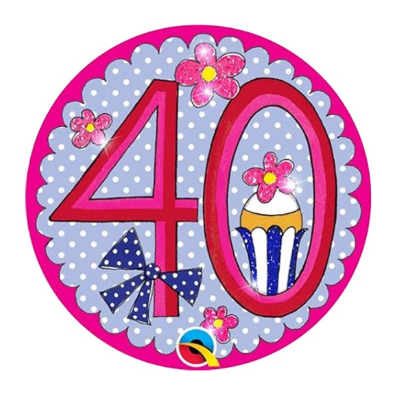 Rachel Ellen 40th Birthday Button