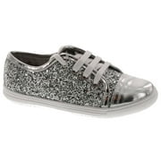 Rachel Girls Lucie Fashion Lace Up Glitz Sneakers
