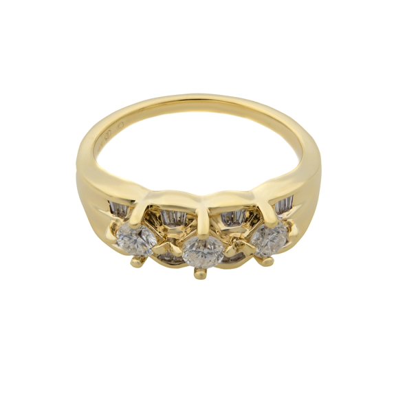 Rachel Koen 14K Yellow Gold Diamond 0.625cttw Ring SZ7.25