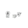 thumbnail image 1 of Rachel Koen Round Diamond Solitaire Stud Earrings 18K White Gold 0.70Cttw, 1 of 5