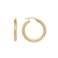 thumbnail image 1 of Rachel Koen Textured Round Hollow Hoop Earrings 14K Yellow Gold, 1 of 4