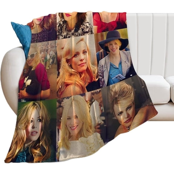 Rachel Mcadams Blanket Ultra Soft Flannel Fleece Blanket Stylish Bedroom Living Room Sofa Warm Blanket All Season Use 30"*40"（76 * 100cm）