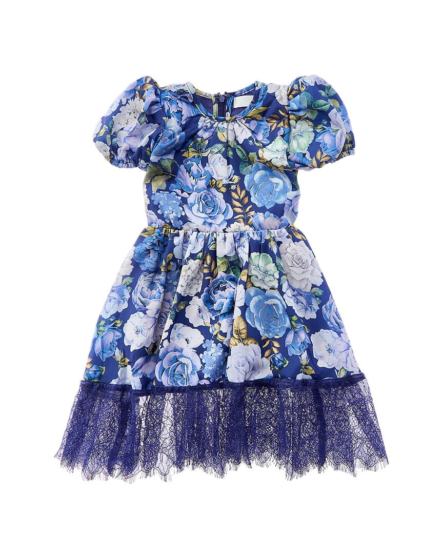 rachel parcell blue dress Rachel Parcell Light Blue Ruffle Tier Eyelet Swiss Dot Midi Dress