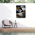 thumbnail image 1 of Rachel Perry 'Row Boats V' Outdoor Canvas 32x24, 1 of 5