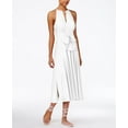 thumbnail image 1 of Rachel Rachel Roy Claudette Tie Front Midi Dress White 0, 1 of 2
