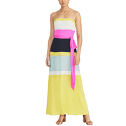 Rachel Rachel Roy Laurel Colorblocked Maxi Dress Multi Combo S