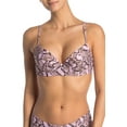thumbnail image 1 of Rachel Rachel Roy PYTHON PINK Tie Back Buster Bikini Swim Top, US Large, 1 of 5