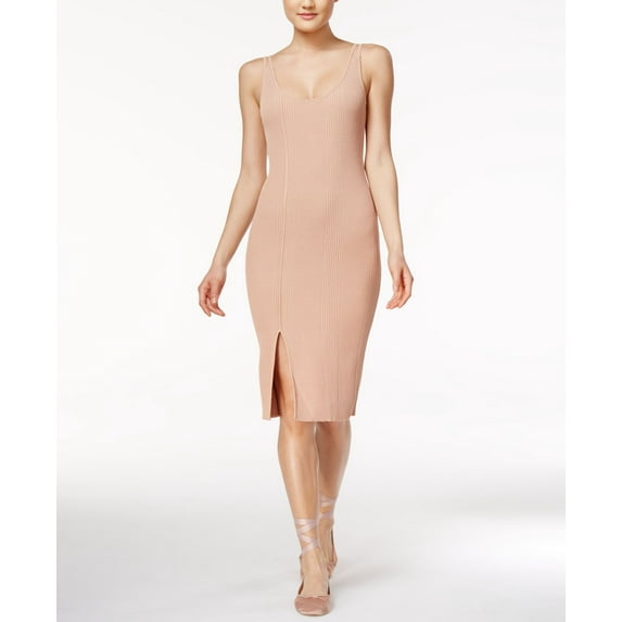 Rachel Rachel Roy Ribbed Bodycon Dress Pink Opal XS
