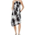 thumbnail image 1 of Rachel Roy Womens Printed Asymmetrical Dress, Black, Large, 1 of 1