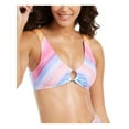 thumbnail image 1 of Rachel Rachel Roy Womens Bralette Striped Swim Top Separates Blue S, 1 of 2