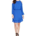 thumbnail image 1 of Rachel Roy Womens Coco Cold Shoulder Dress, Blue, 0, 1 of 1