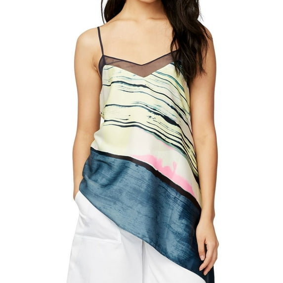 Rachel Roy Womens Crepe Knit Blouse, Multicoloured, Medium