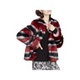 thumbnail image 1 of Rachel Rachel Roy Womens Faux Fur Striped Jacket Black M, 1 of 1