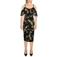 thumbnail image 1 of Rachel Rachel Roy Womens Floral Print Midi Sheath Dress, 1 of 2