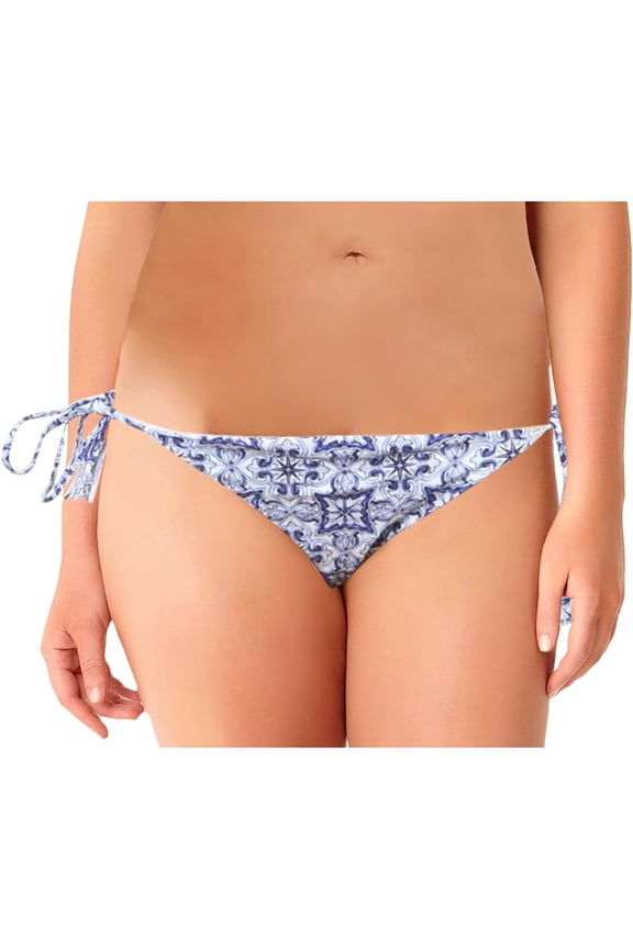 Womens Hipster String Bikini Swim Bottom