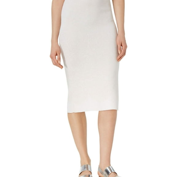 Rachel Rachel Roy Womens Jacquard Sweater Pencil Skirt White S