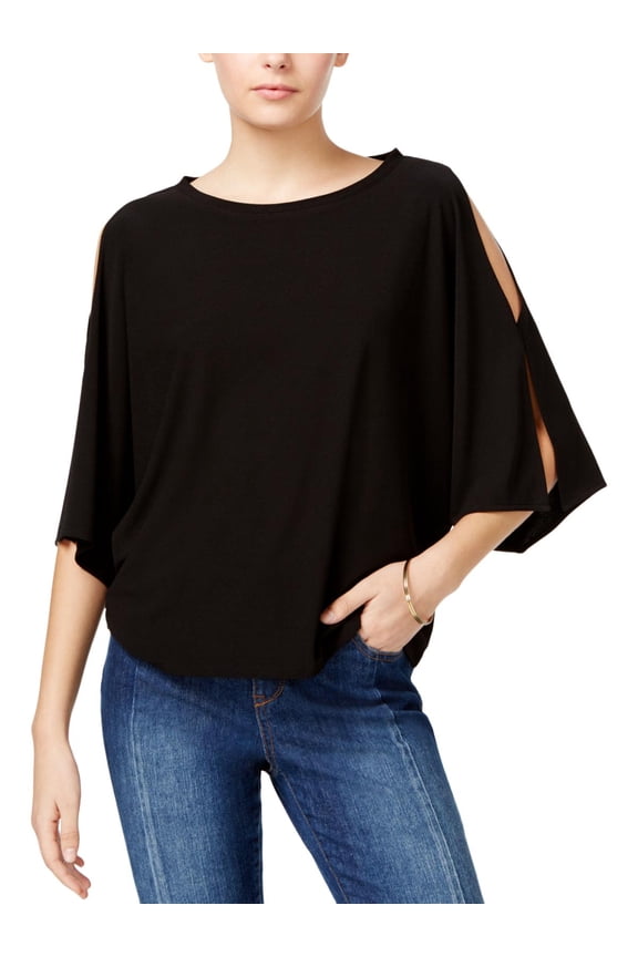Womens Jersey Cold Shoulder Pullover Top