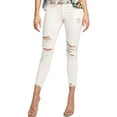 thumbnail image 1 of Rachel Rachel Roy Womens July Raw Hem Mid-Rise Skinny Jeans, 1 of 1