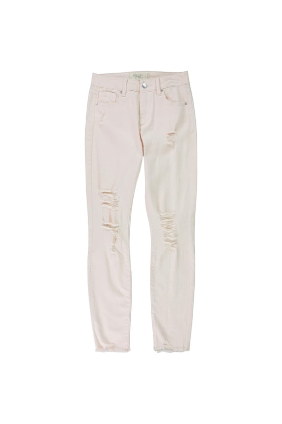 Roy Womens July Raw Hem Mid-Rise Skinny Jeans