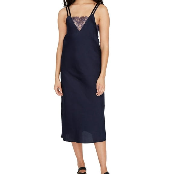 Rachel Rachel Roy Womens Lace-Trim Knee-Length Slip Dress